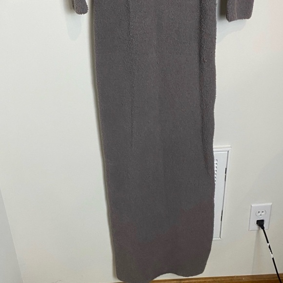 Skims NWT Cozy Knit Off The Shoulder Maxi Dress in Grey Chalk Size Medium - Picture 5 of 8